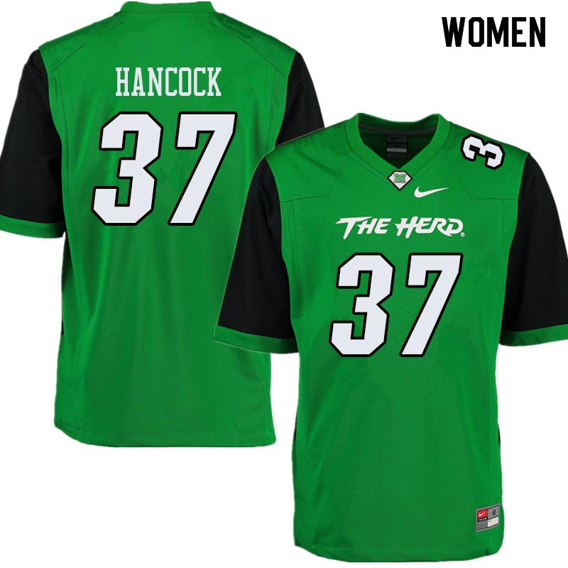 Women #37 Chase Hancock Marshall Thundering Herd College Football Jerseys Sale-Green